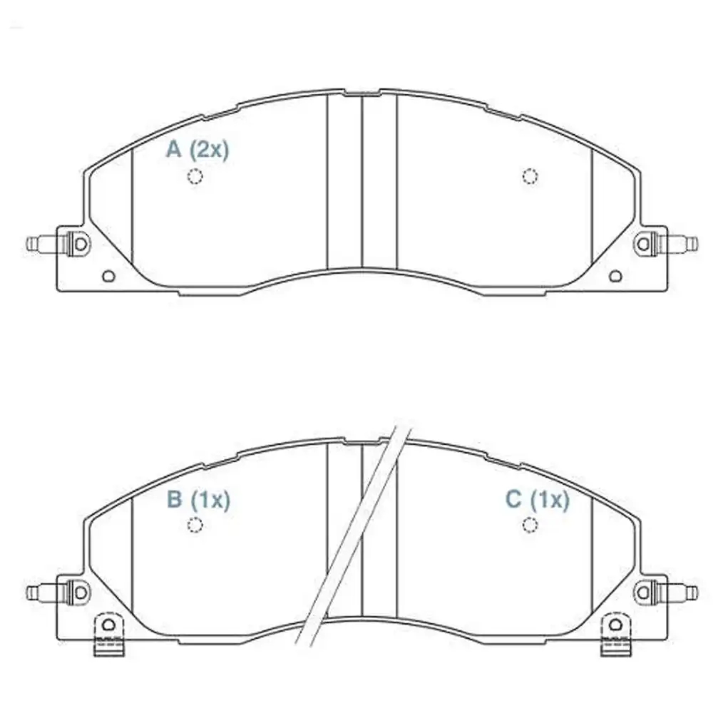 PASTILHA FREIO DIANTEIRA RAM 2500 2009 A 2019  CERAMIC