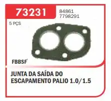 JUNTA DESCARGA UNO 1.0 8V FIASA 1997 A 2003