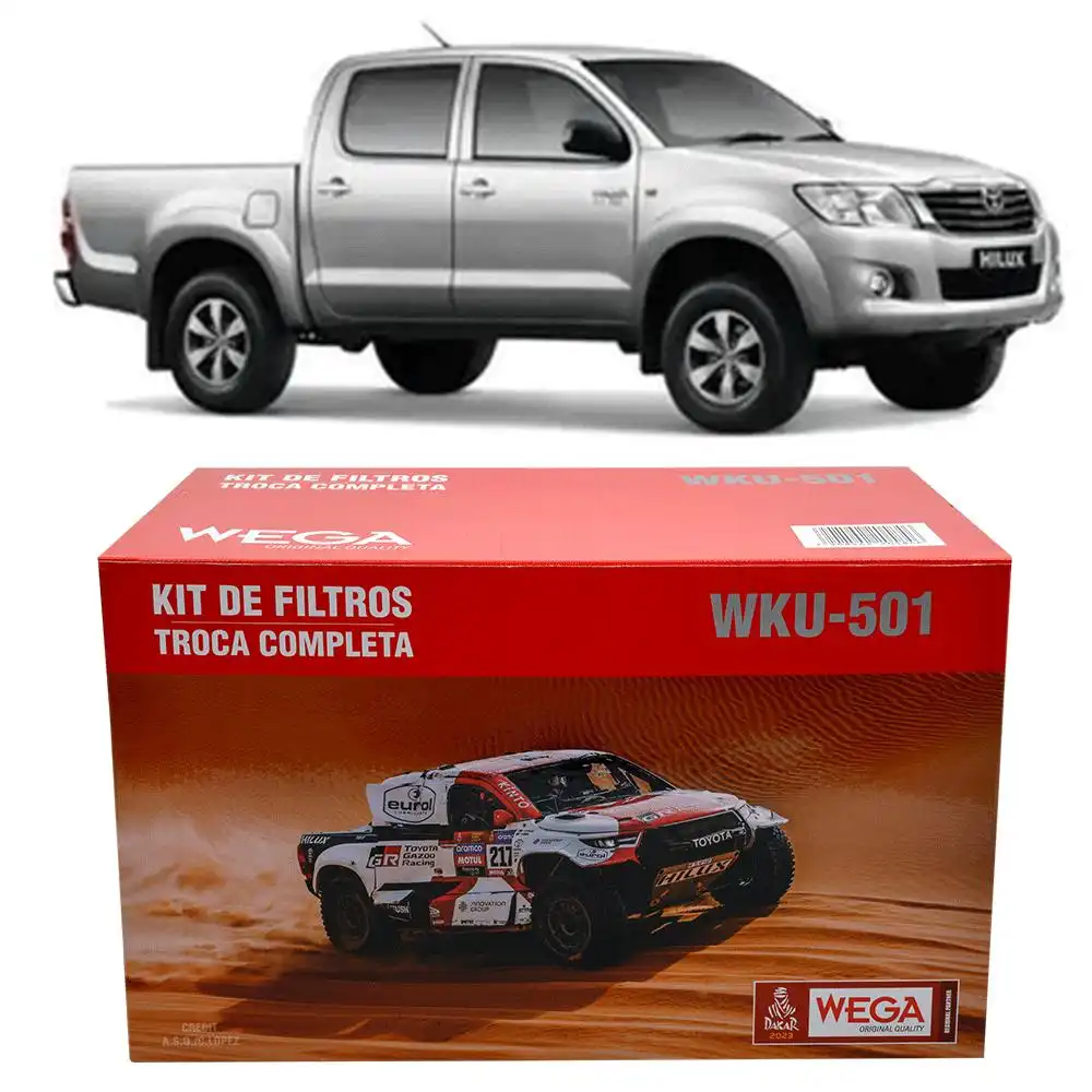 KIT FILTROS TOYOTA HILUX 2.5 3.0 16V TURBO 2012 A 2015