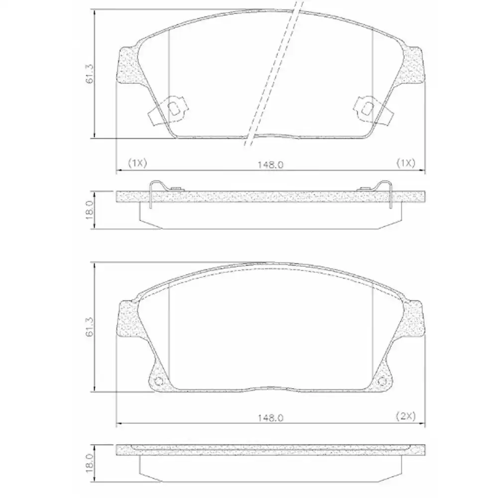 PASTILHA FREIO DIANTEIRA TRACKER 1.8 2.0 16V 2014 A 2017