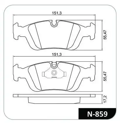 PASTILHA FREIO DIANTEIRA BMW 316 318 320 325 328 TEVES