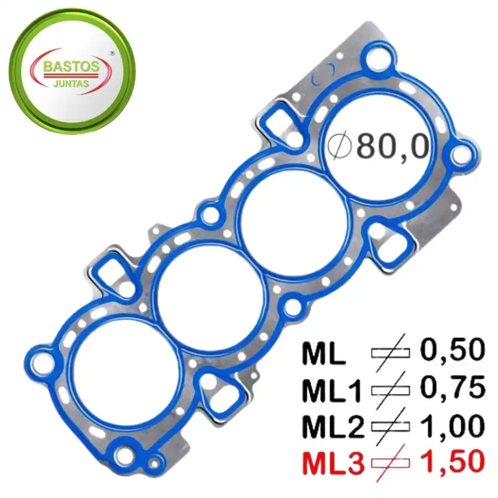 JUNTA CABECOTE NEW FIESTA 1.5 1.6 16V 2010 ACIMA FLEX CHAPA