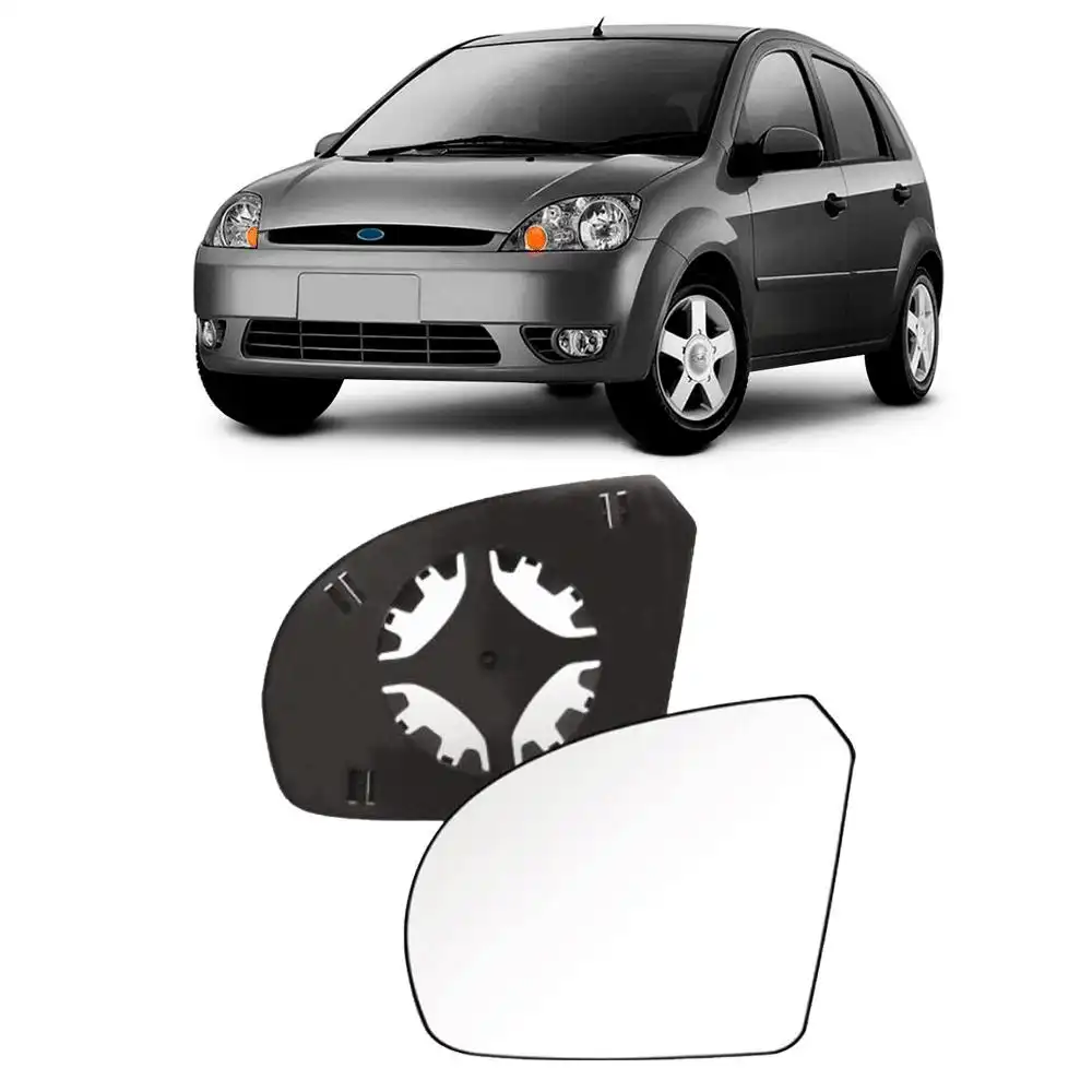 VIDRO ESPELHO FIESTA 03/ KA 08/ ESQ C/CARCACA