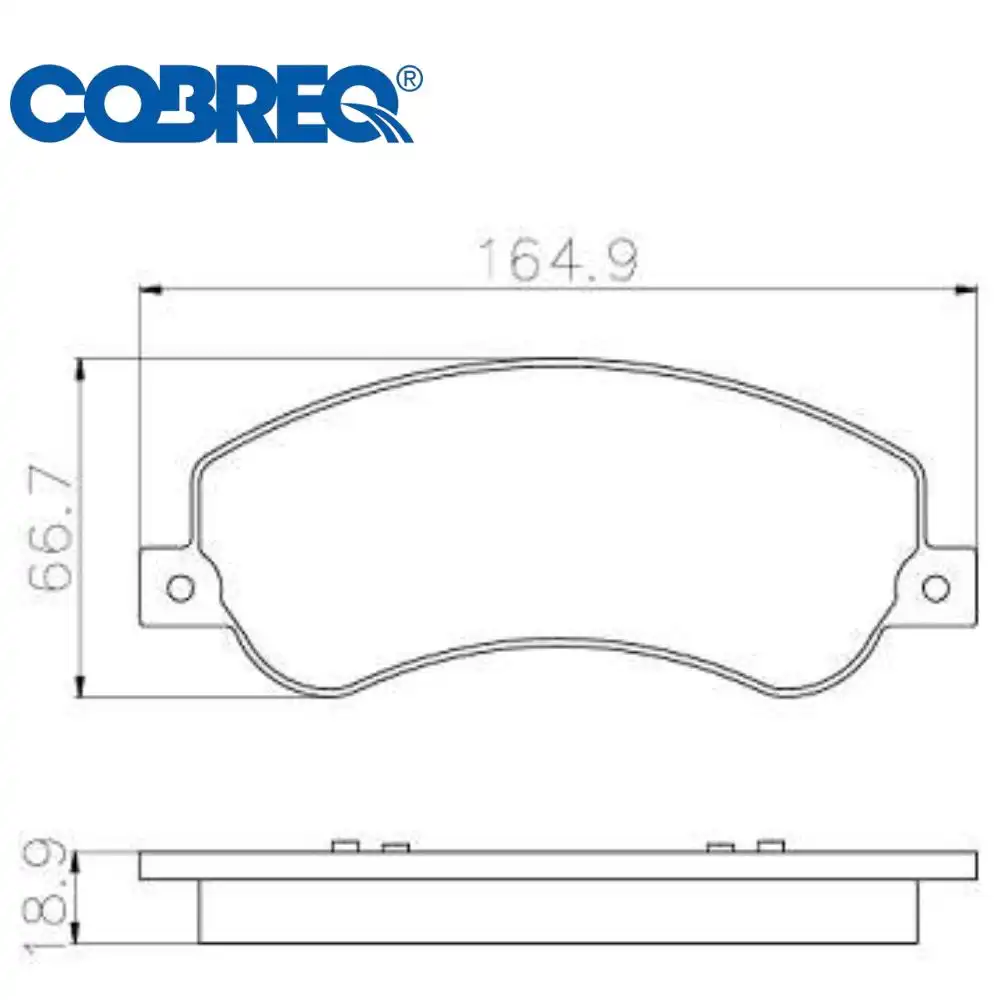 PASTILHA FREIO DIANTEIRA FORD TRANSIT 2.0 2012/