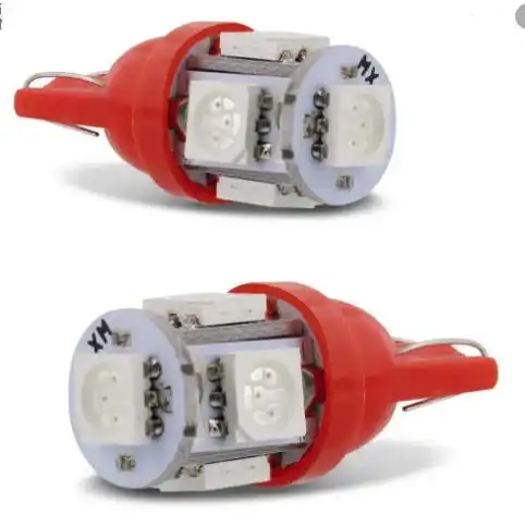 LAMPADA PAINEL BASE VIDRO MEDIA VERMELHA