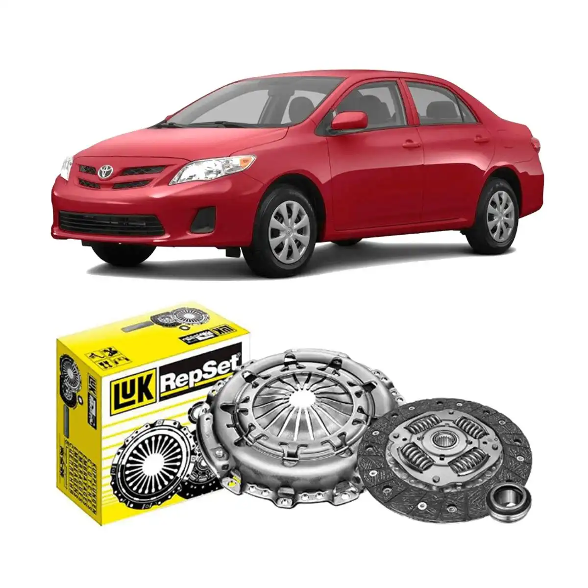 KIT EMBREAGEM TOYOTA COROLLA 1.8 16V 2008 A 2011 COM ROLAMEN