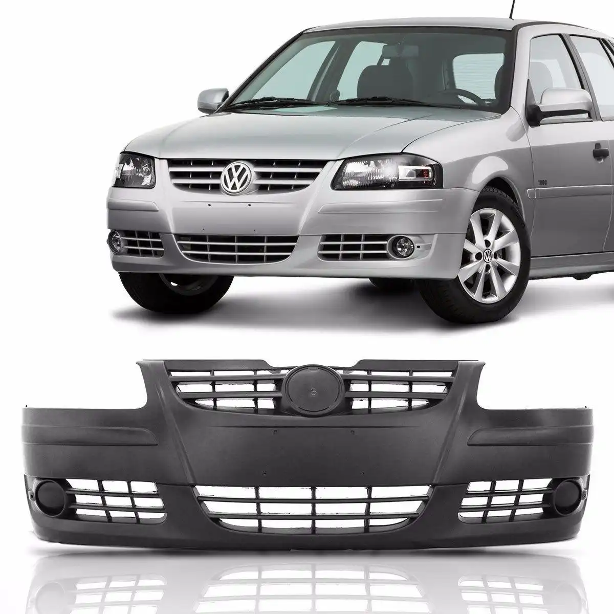 PARACHOQUE DIANTEIRO GOL G4 2006 A 2010 PRETO LISO