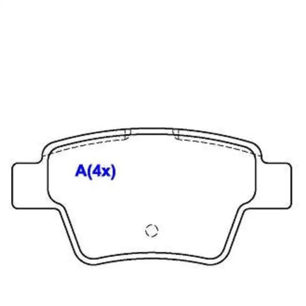 PASTILHA FREIO TRASEIRA PEUGEOT 307 2.0 16V 2004/