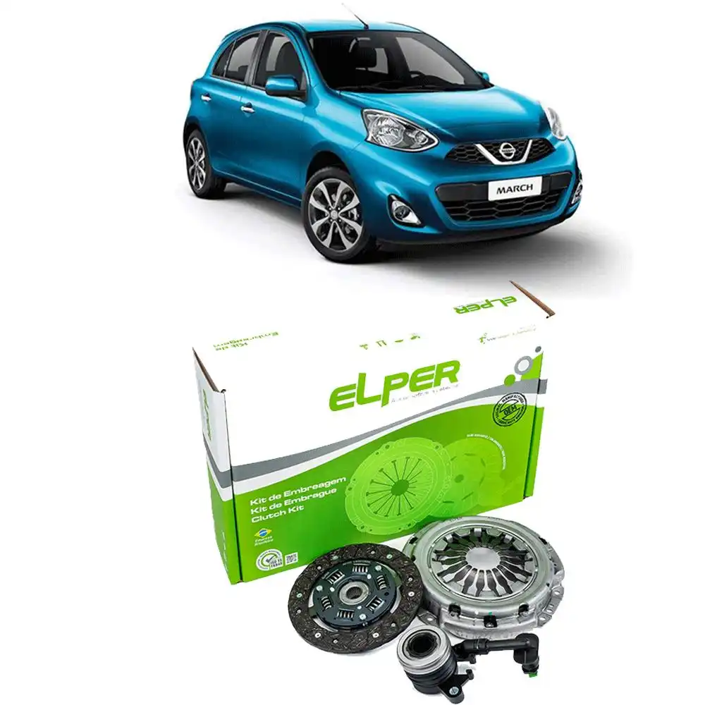 KIT EMBREAGEM NISSAN MARCH 1.0 16V 2012 ACIMA C/ATUADOR