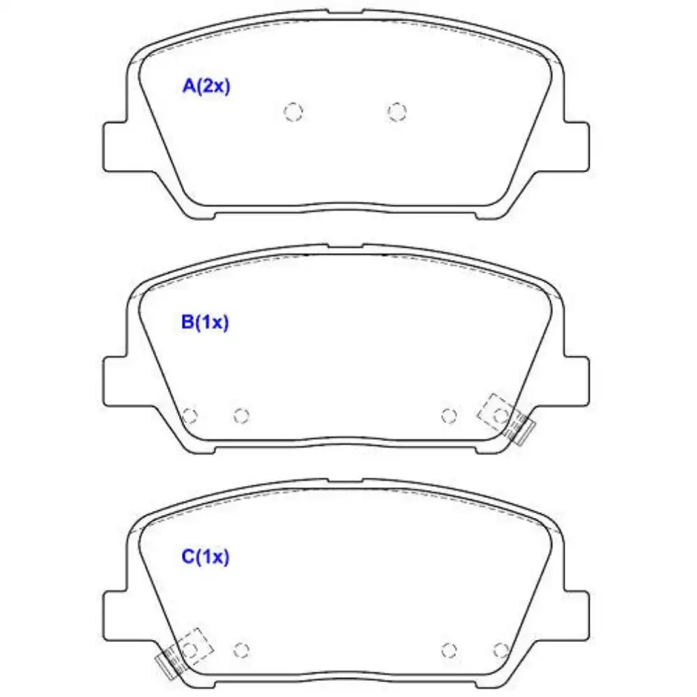 PASTILHA FREIO DIANTEIRA HYUNDAI AZERA 2012/
