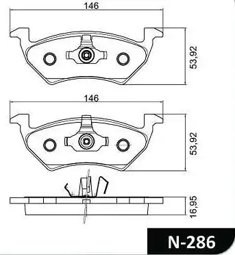 PASTILHA FREIO DIANTEIRA GOL GV 1.0 1.6 2012/