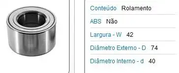 ROLAM RODA DIANT TOYOTA COROLLA 1.6 1.8 2002/2019 C/ S/ ABS