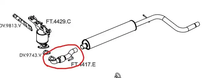 TUBO INTERM FIAT PALIO 1.6 16V ETORQ 2012 A 2017