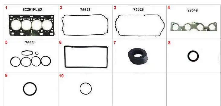 JUNTA MOTOR PEUGEOT 206 1.0 16V CLIO 1.0 16V S/RET SUP FIBRA