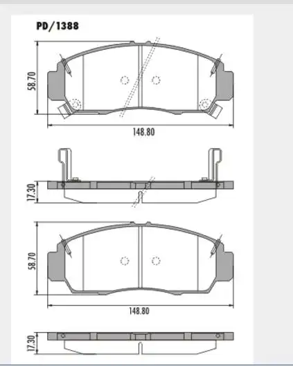 PASTILHA FREIO DIANTEIRA HONDA NEW CIVIC 2.0 2013/