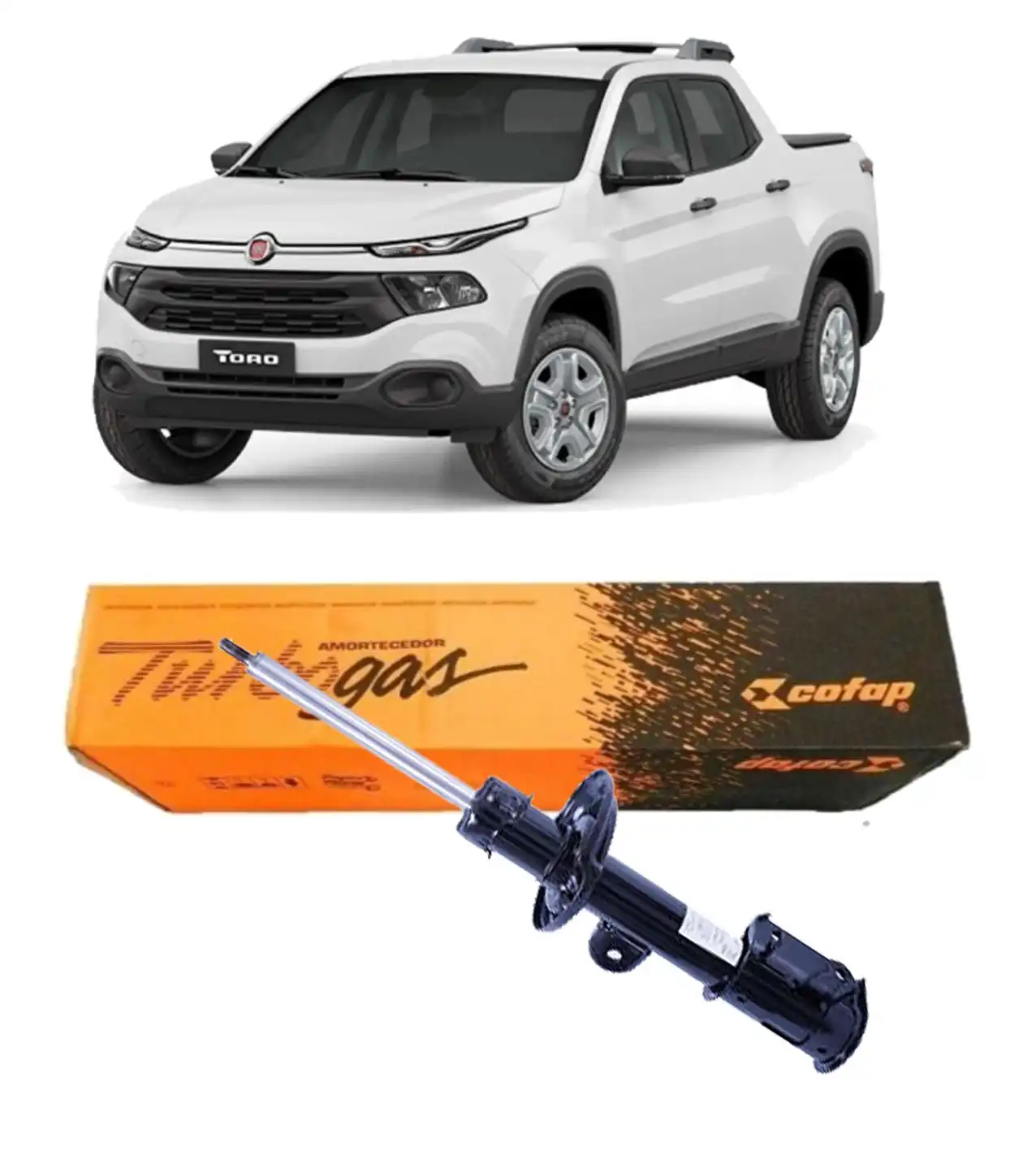 AMORTECEDOR DIANTEIRO FIAT TORO 2.0 2016 A 2021 ESQUERDO