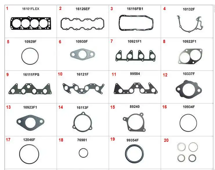 JUNTA MOTOR MONZA 2.0 VECTRA 2.0 2.2 EFI/MPFI /96