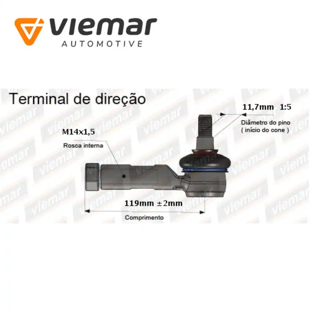 PONTEIRA DIRECAO RENAULT SCENIC,MEGANE CLIO 96/99 ESQ