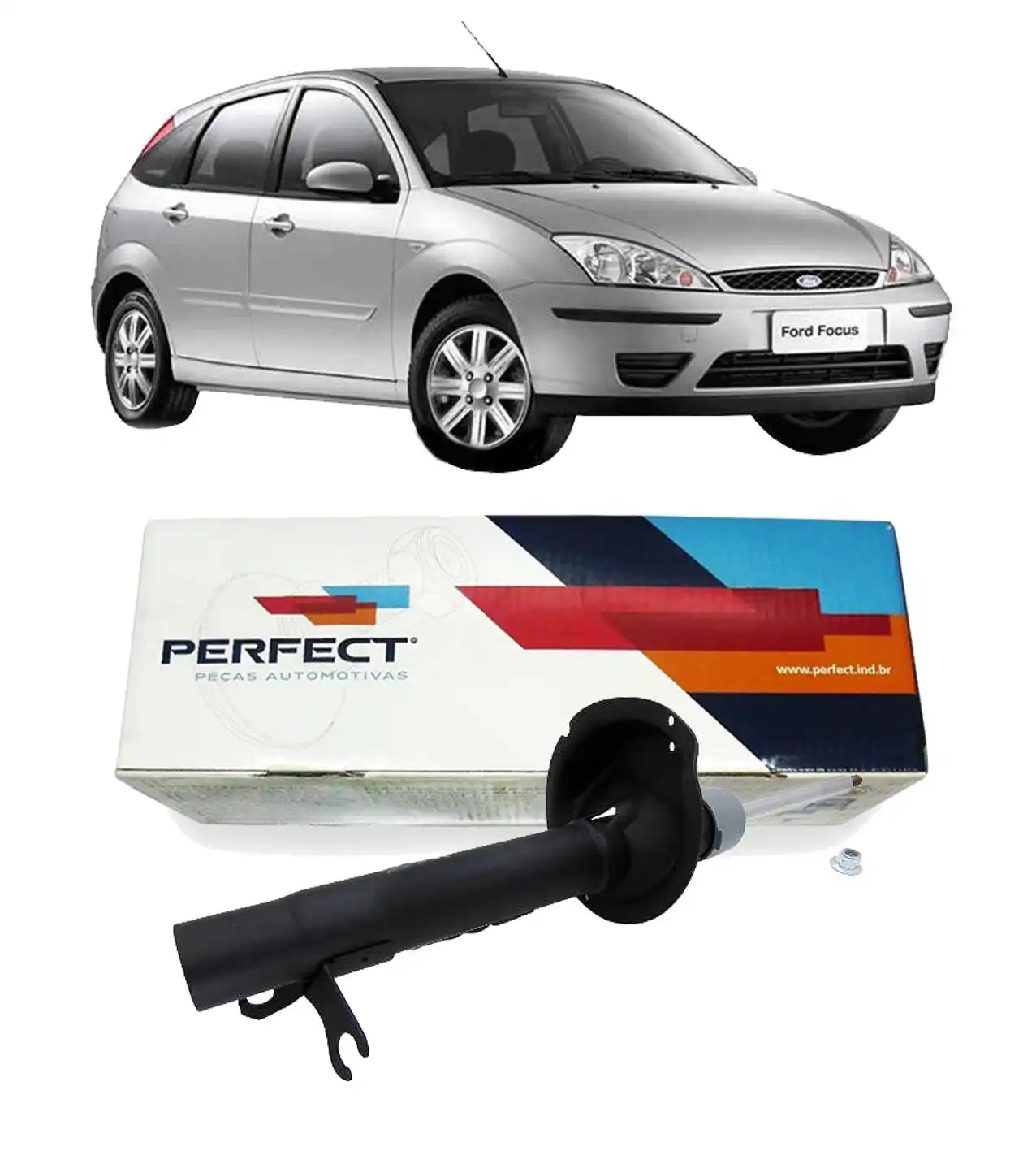 AMORTECEDOR DIANTEIRO FOCUS 2000 A 2008 DIREITO