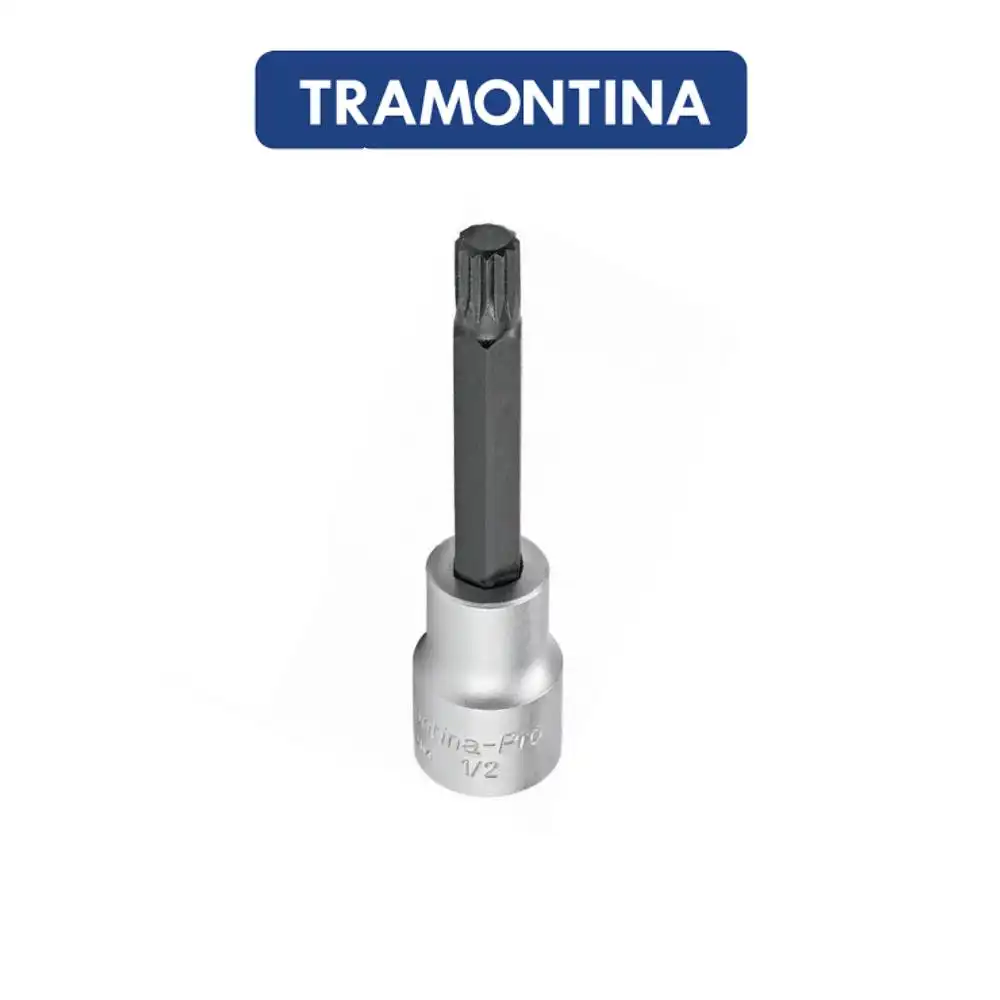 SOQUETE LONGO PONTA MULTIDENTADA 10MM 1/2''
