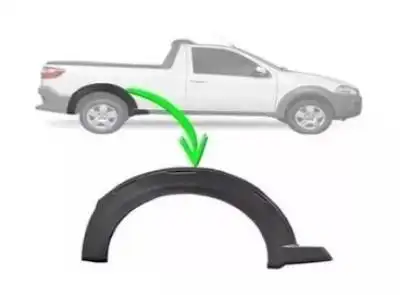 MOLDURA PARALAMA FIAT STRADA WORKING 14/ TRAS DIR