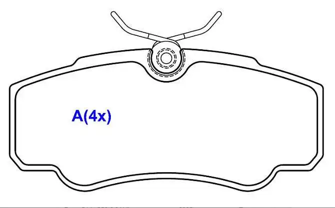 PASTILHA FREIO TRASEIRA FIAT DUCATO 2001/ SISTEMA BOSCH