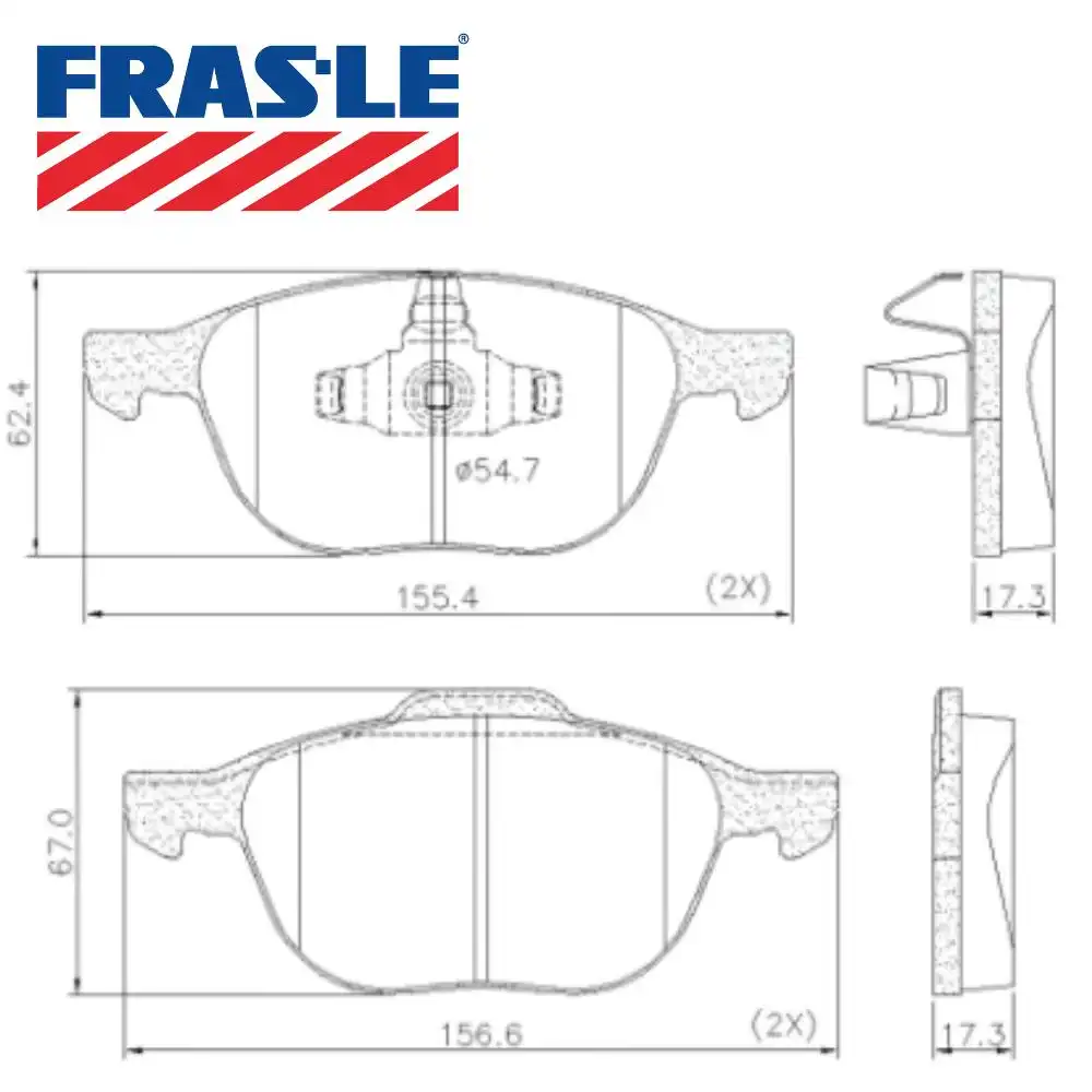 PASTILHA FREIO DIANTEIRA FOCUS 1.6 2.0 2009 A 2019 CERAMICA