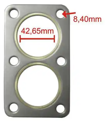 JUNTA DESCARGA PASSAT 1.8 DUPLA (METAL)