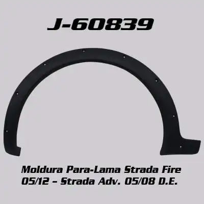 MOLDURA PARALAMA FIAT STRADA ADV/TREKK 05/08 DIANT ESQ