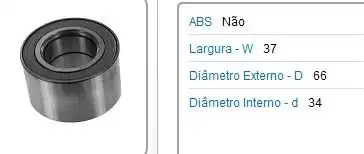 ROLAM RODA DIANT CORSA 94/ CELTA AGILE 09/ C/S ABS