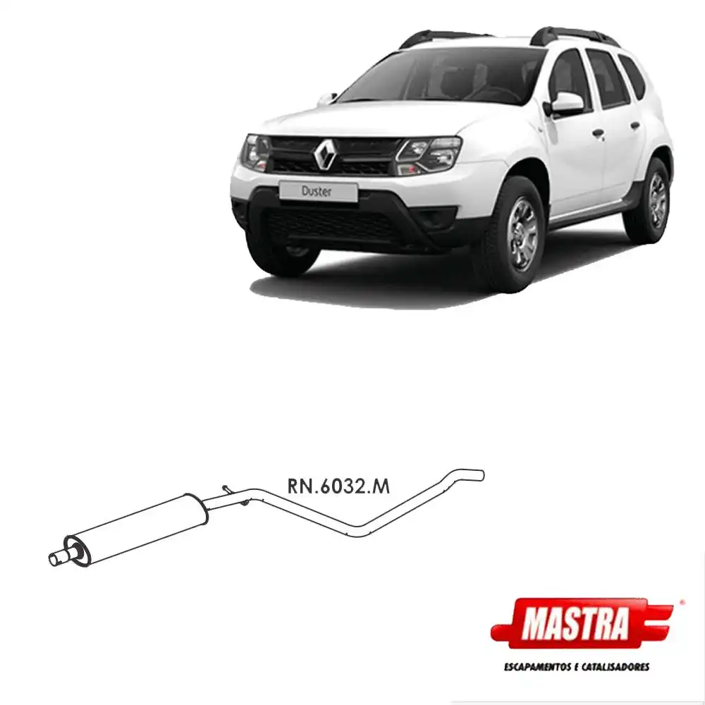 SILENCIOSO INTERMEDIARIO RENAULT DUSTER 2.0 16V 4X2 2012 A 2
