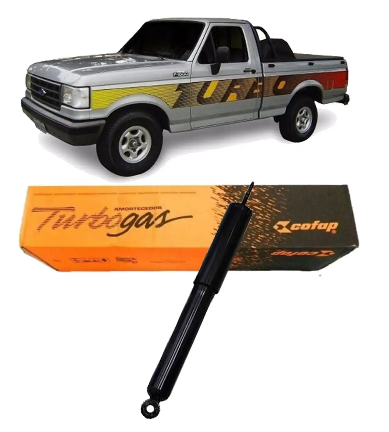 AMORTECEDOR TRASEIRO F-1000 4X2 1992 A 1998