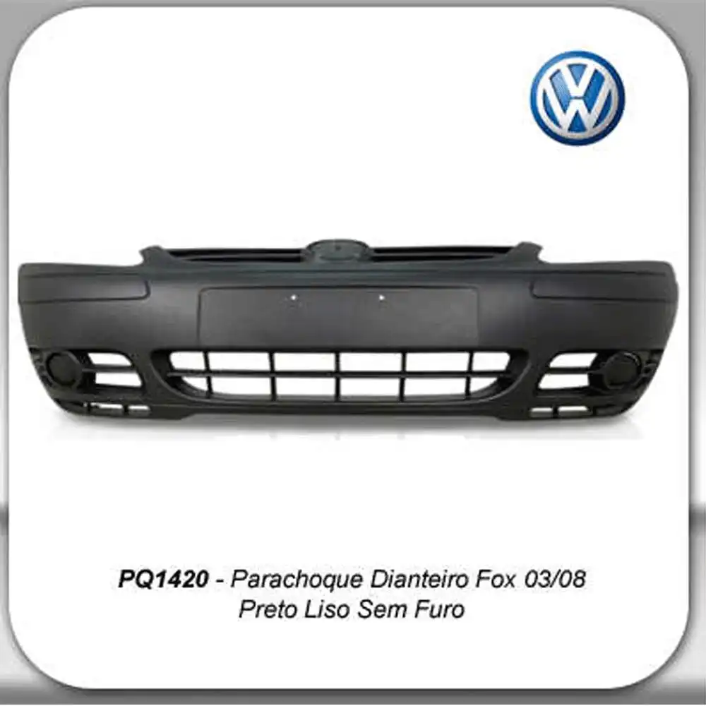 PARACHOQUE DIANT FOX 03/08 PRETO LISO SEM FURO
