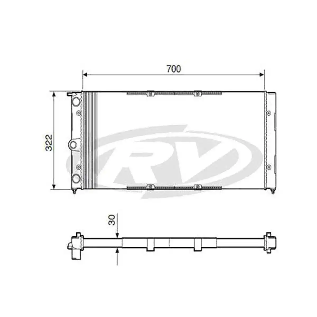 RADIADOR SANTANA VERSAILLES 96/ C/AR CONDICIONADO