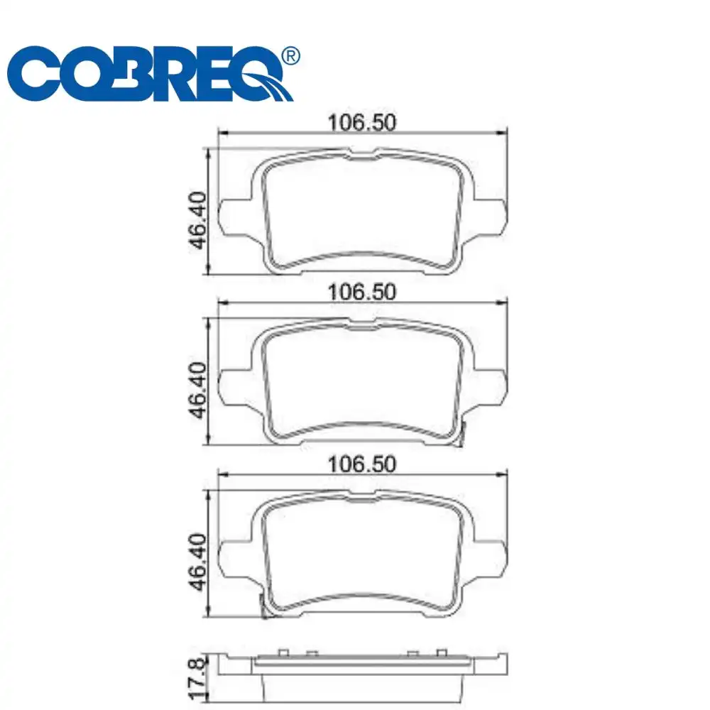PASTILHA FREIO TRASEIRA CRUZE 1.4 16V 2017 A 2023