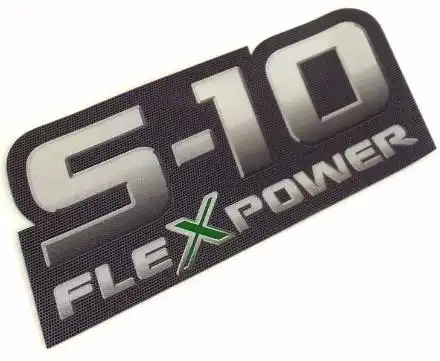 EMBLEMA ADESIVO "S-10 FLEXPOWER" 09/11 LATERAL TRAS