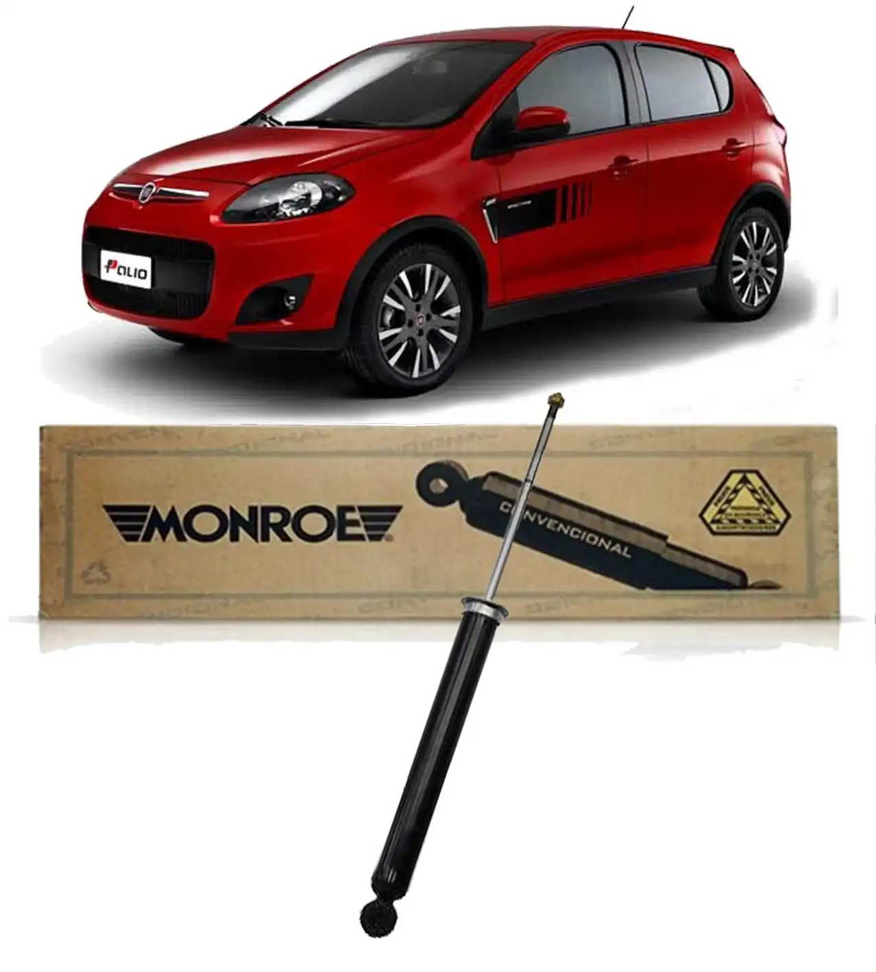 AMORTECEDOR TRASEIRO FIAT PALIO SPORTING 2011/