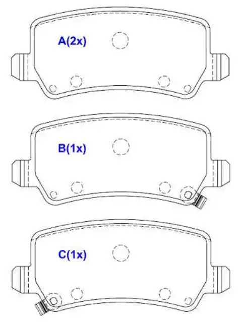 PASTILHA FREIO TRASEIRA HYUNDAI AZERA 2012/