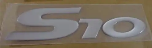 EMBLEMA ADESIVO "S-10" 06/ PRATA