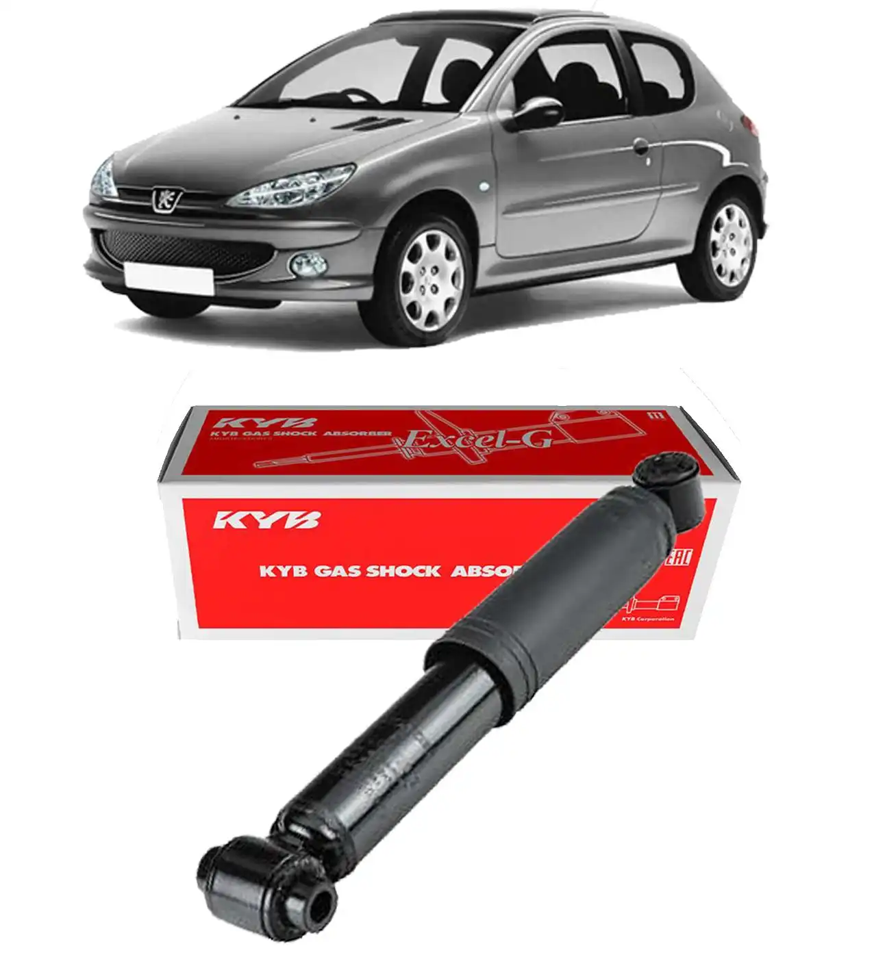 AMORTECEDOR TRASEIRO PEUGEOT 206 1999 A 2010