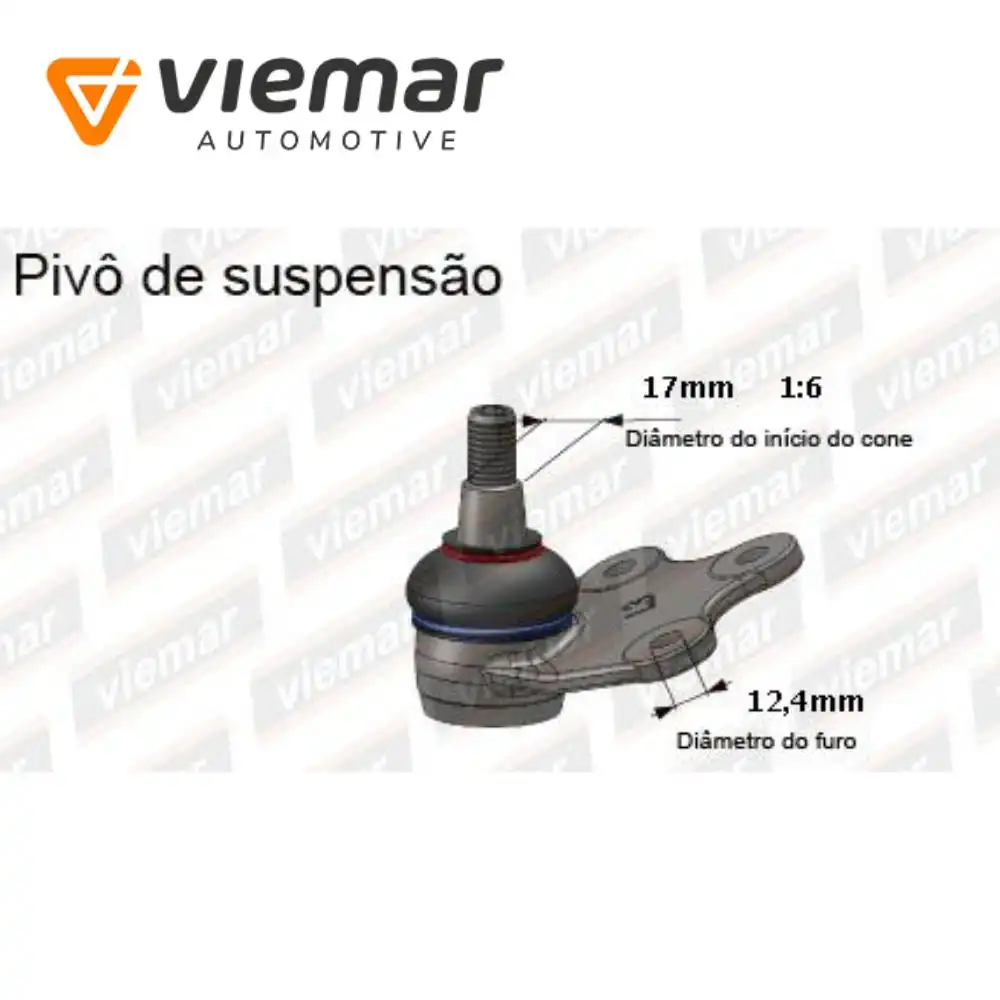 PIVO FIAT DUCATO 2001 A 2017 ARO 15 17MM