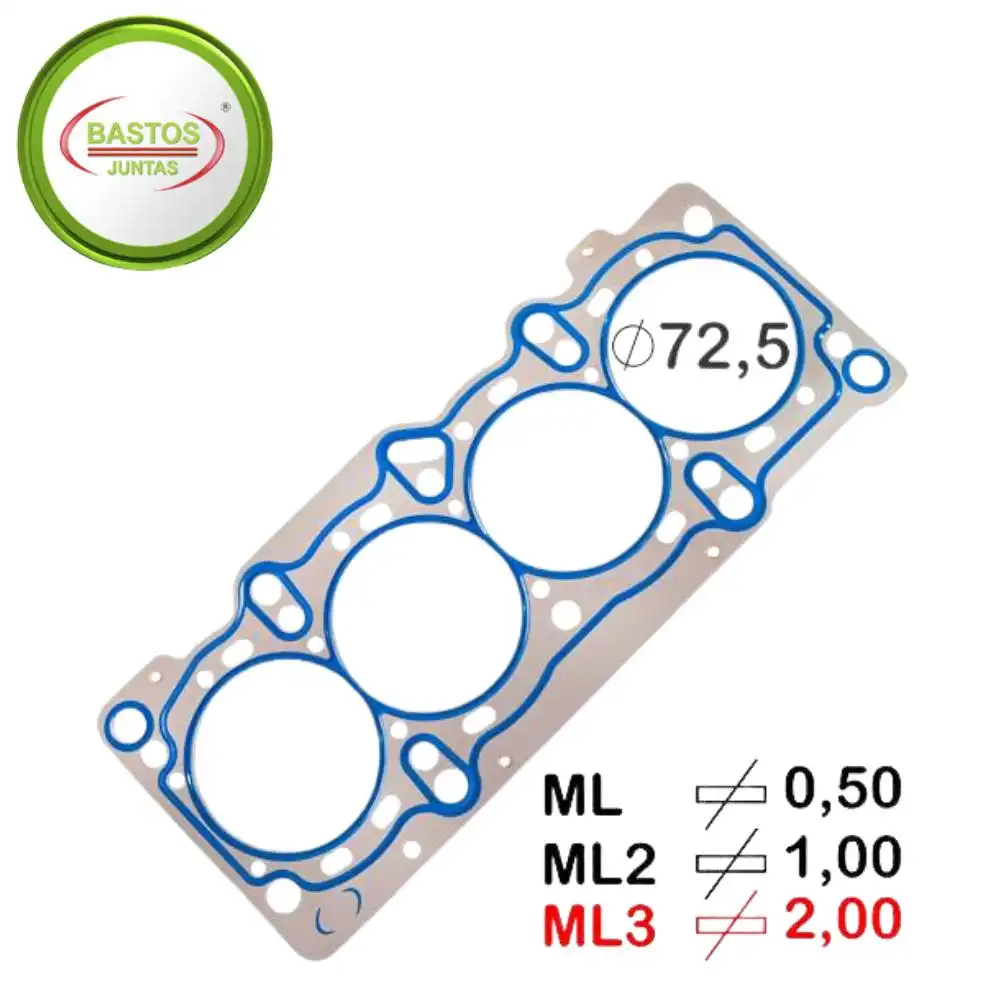JUNTA CABECOTE UNO 1.4 8V FIRE EVO 2010 A 2016 METAL 2MM