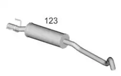 SILENC INTERM CORSA 1.0,1.4 GL 94/ HATCH/SEDAN