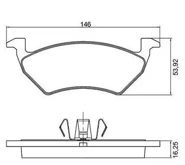 PASTILHA FREIO DIANTEIRA UP! 1.0 12V 2014/