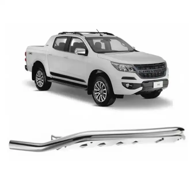 PARACHOQUE IMPULSAO S-10 2013 A 2019 PERFIL BAIXO CROMADO