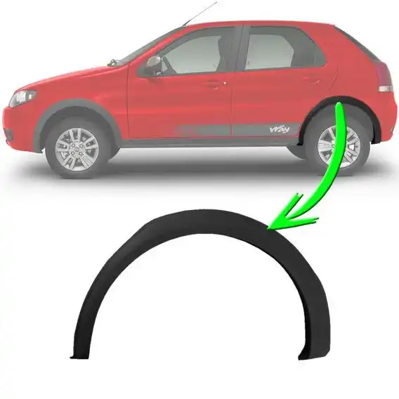 MOLDURA PARALAMA FIAT PALIO 2004 A 2017 TRAS ESQ