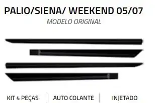 FRISO LATERAL FIAT PALIO 05/07 4 PORTAS