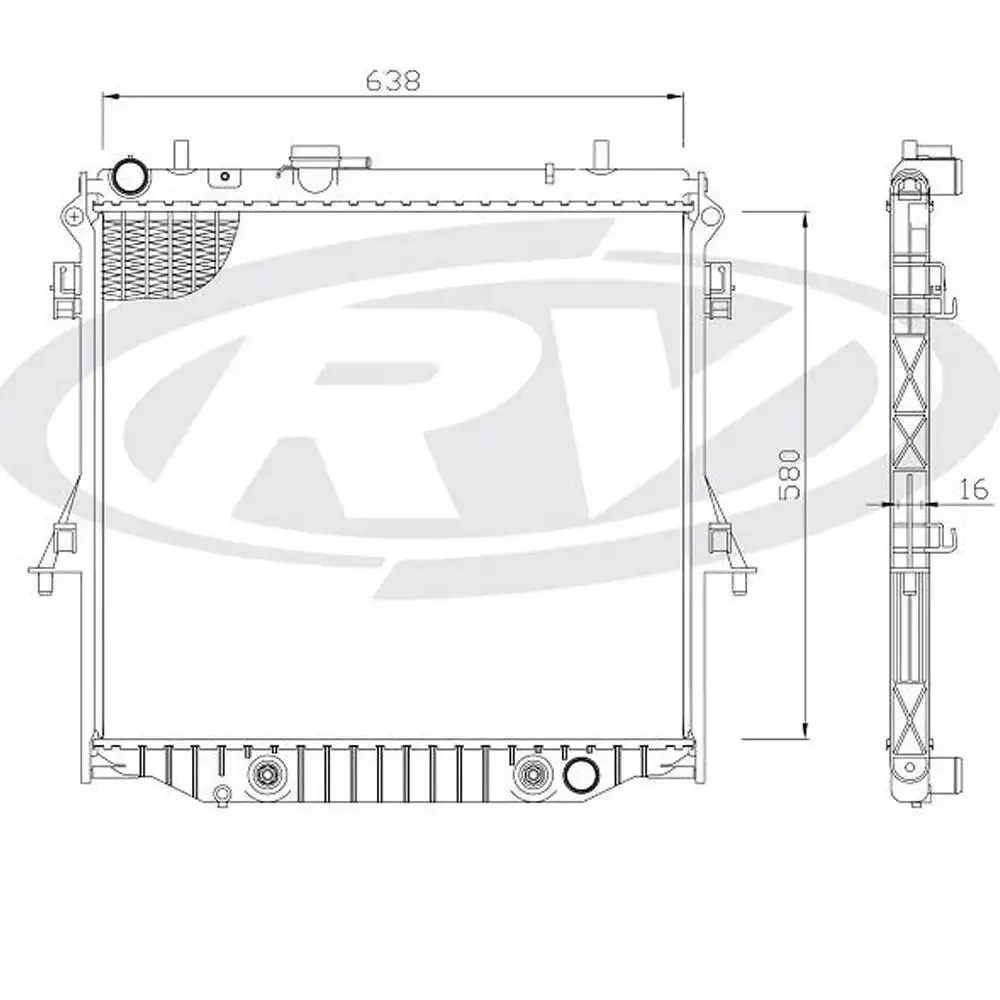 RADIADOR S-10 2.4 FLEX 2012 A 2016 MANUAL