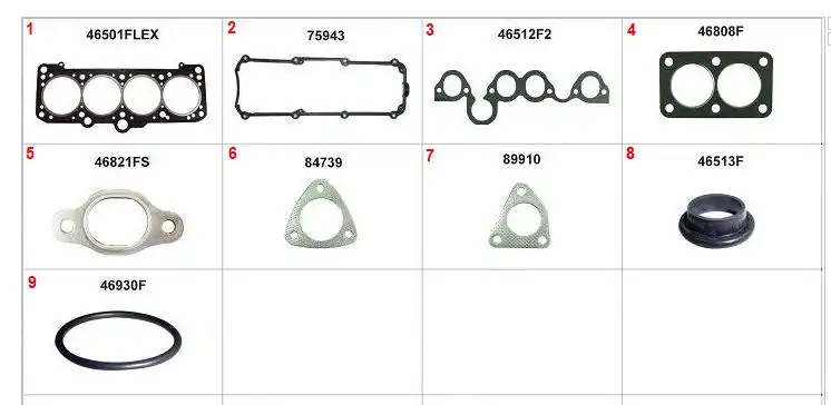 JUNTA MOTOR GOL 96/ MOTOR AP 1.6 1.8 96/ SUPERIOR S/RETENTOR