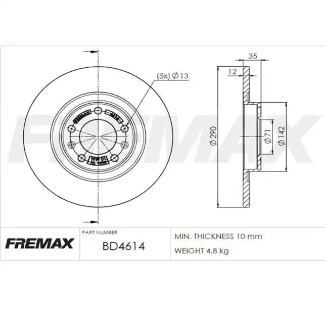 DISCO FREIO TRASEIRO PEUGEOT EXPERT 1.6 2018 ACIMA SOLIDO
